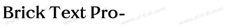 Brick Text Pro字体转换 Brick Text Pro字体转换